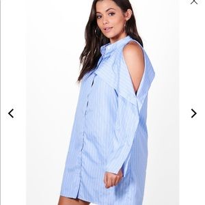 Open shoulder dress shirt